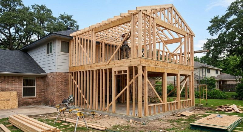 Attic Framing in Conroe, TX